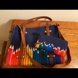Color Pencil Tote, Wallet, & Keychain